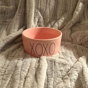 Pink XOXO Ceramic Bowl